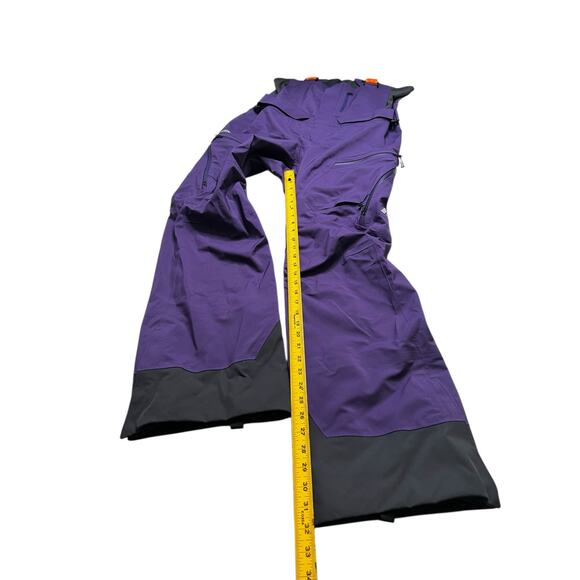 Orage Men’s Ski Snow Bib Pants Purple/Black Sz Large Waterproof Technical Shell - Picture 8 of 16